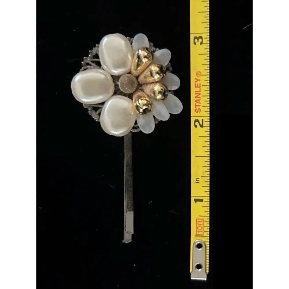 NEW Anthropologie Floral Beaded Hair Pin